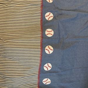 NEW Full size bed baseball duvet cover dry cleaned